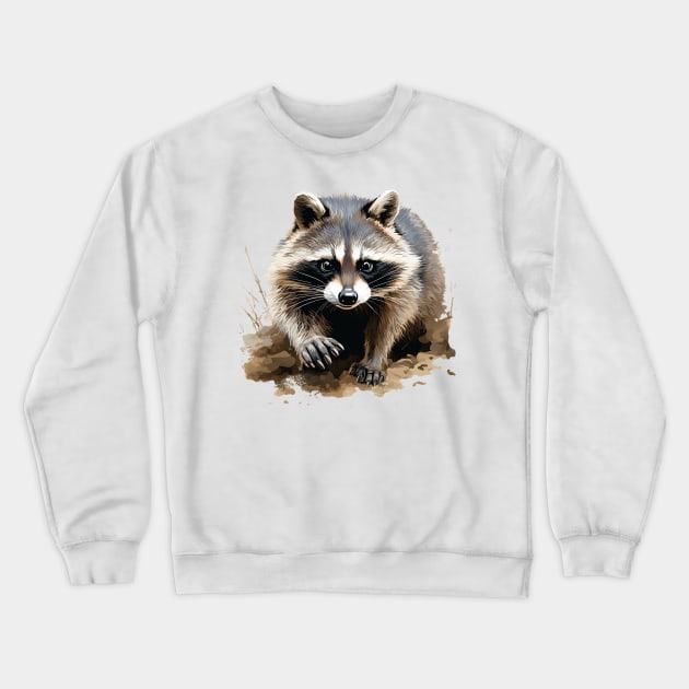 racoon Crewneck Sweatshirt by enzo studios